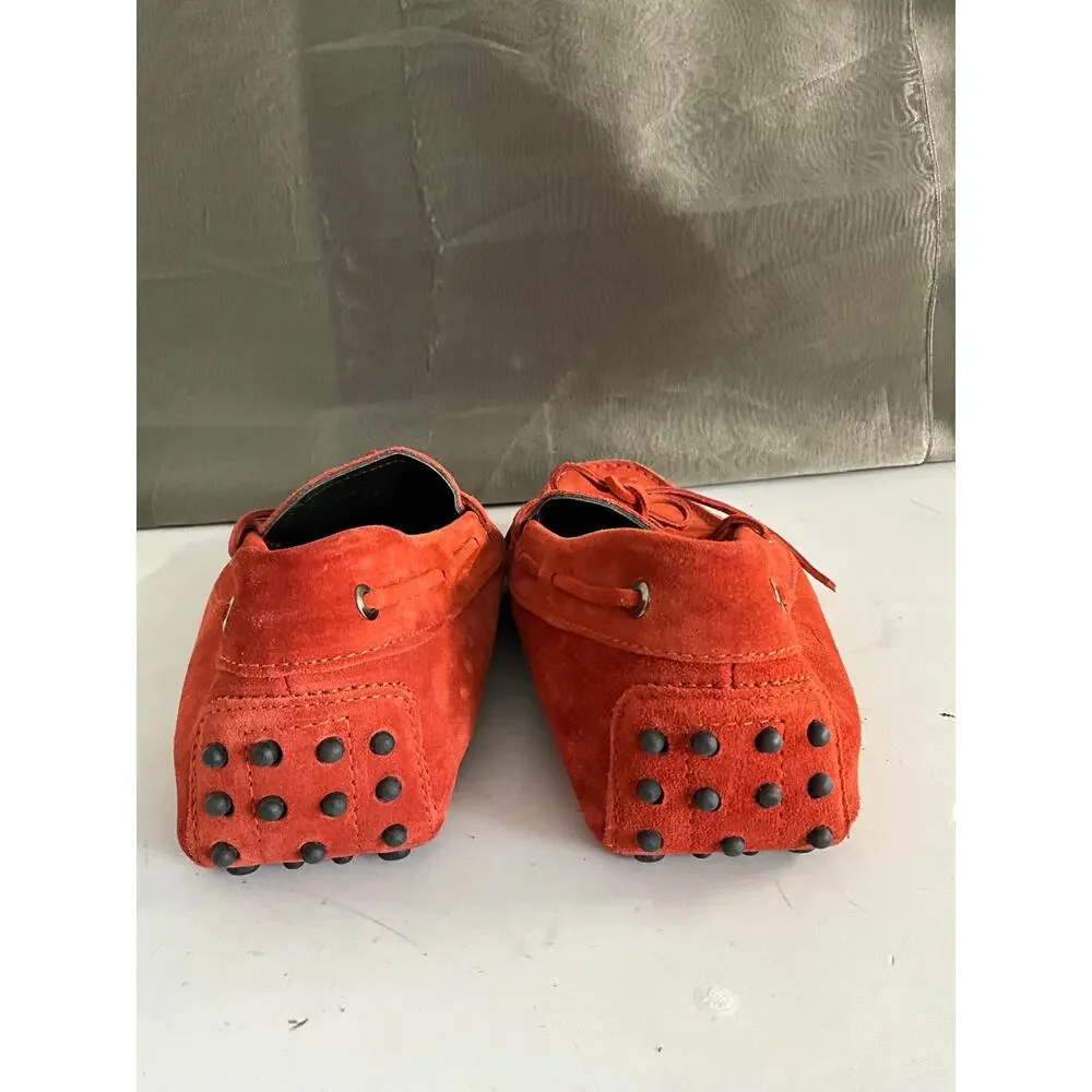 Aurelien SOFTEY SUEDE RED SUEDE DRIVING SHOES